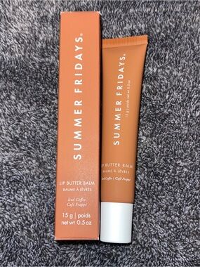 Summer Fridays lip butter balm in iced coffee color